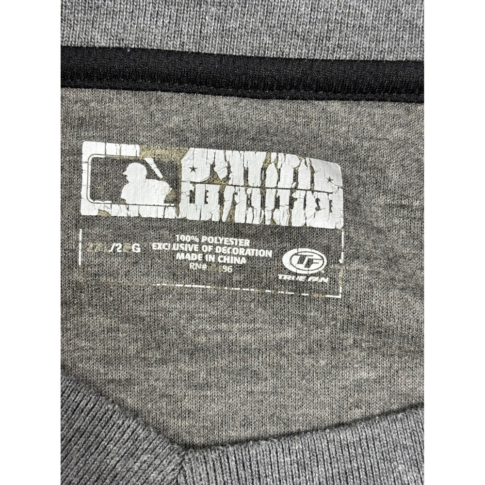 True Fan Cincinnati Reds MLB Long Sleeve Shirt Grey Red V-Neck Mens XXL 24349 - Picture 6 of 8